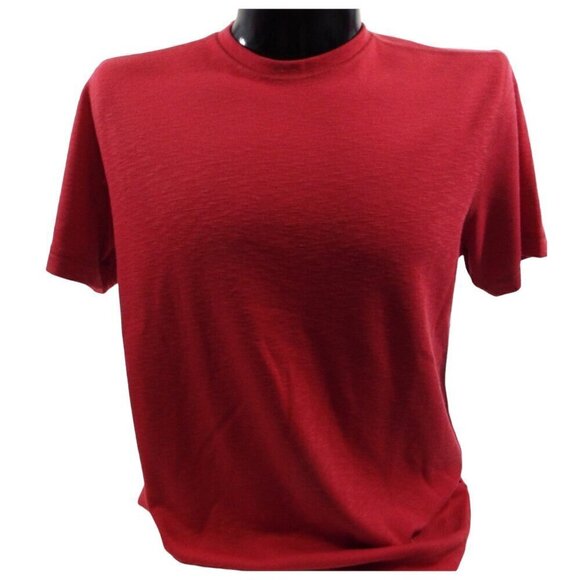 Bahama Bay Club Men’s Guava Red Crew Neck Short Sleeve T-Shirt – Size Medium NWT - Picture 9 of 14